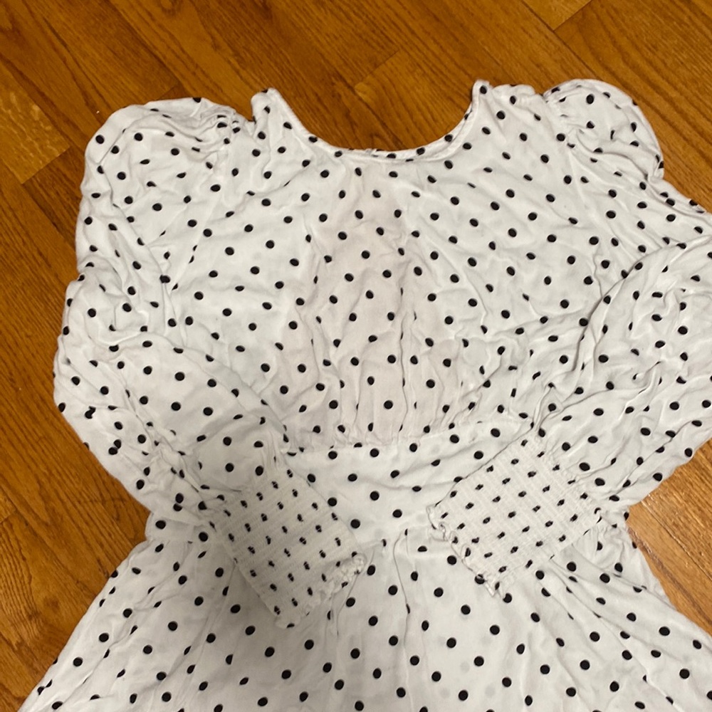 Black and white AFRM polka dot dress! Size XL!!